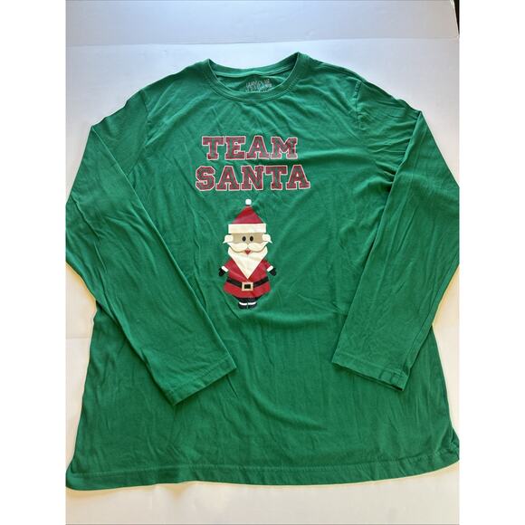 Jammies For Your Families Men's Green Long Sleeve Christmas Shirt Size L - Picture 1 of 5